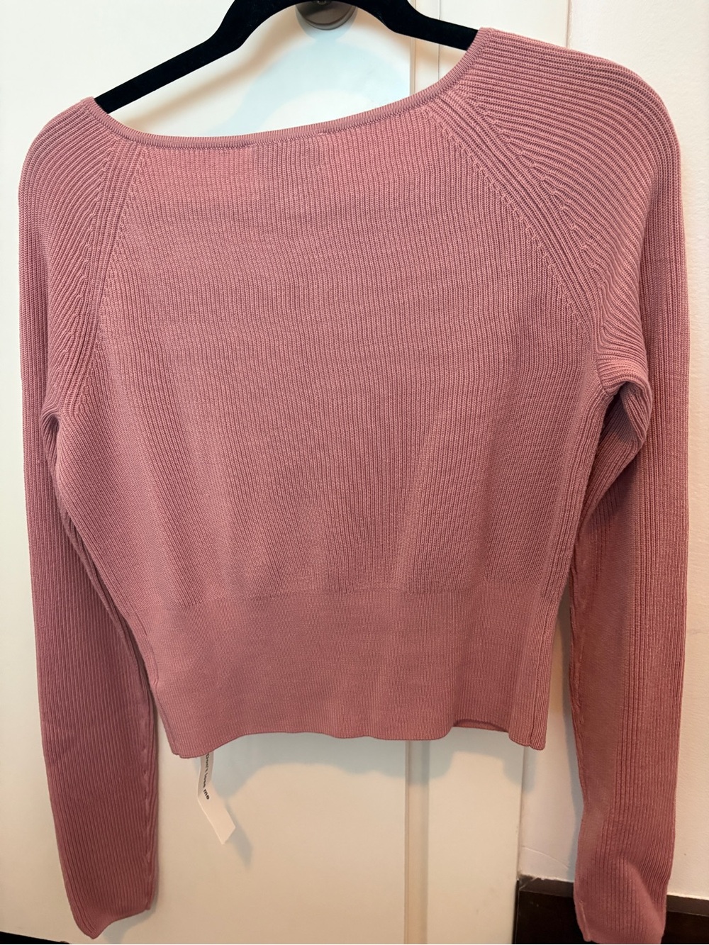 NWT Reformation Merino Cardigan in Dusty Rose - Picture 3 of 5